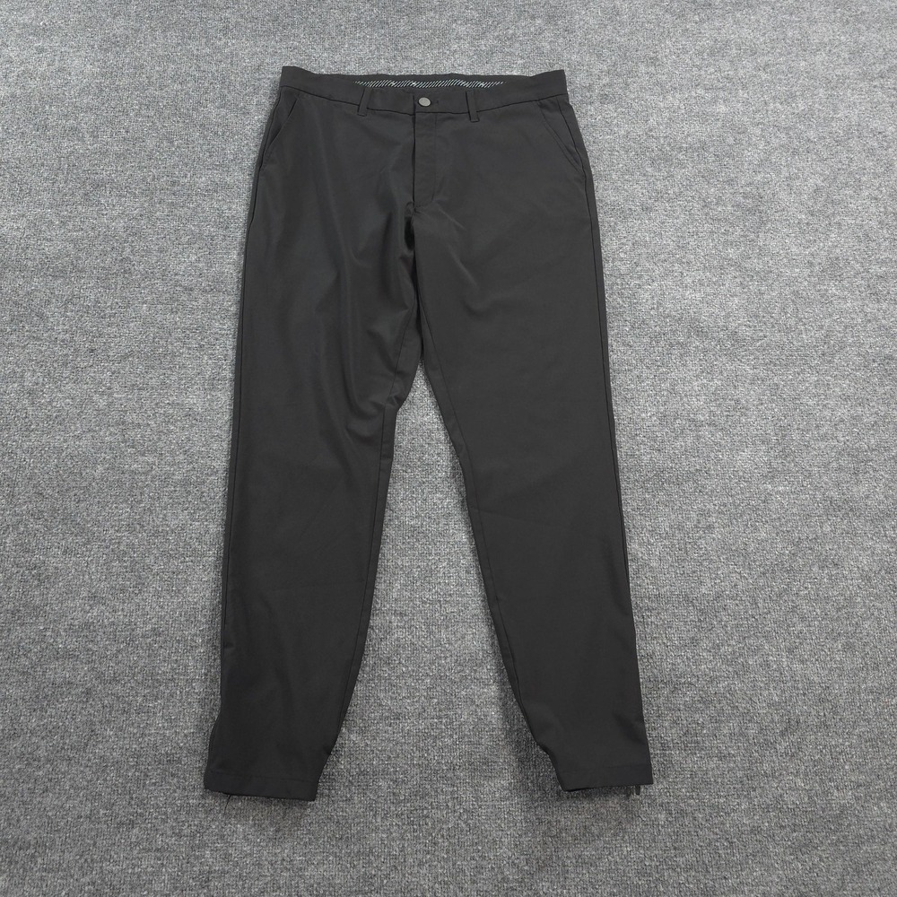Primo Pants Mens 36x31 Black Stretch Jogger Zip Ankle Golf Performance Athletic
